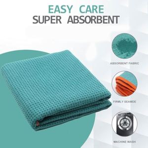 Toalla de Microfibra Gruesa Absorbente de Sudor Personalizada, Antideslizante, con Puntos de Silicona para Yoga, Pilates y Fitness - Product Image 6