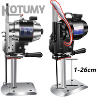 Machine de découpe de tissu électrique verticale 1200W couteau droit automatique ciseaux équipement nouvelle coupe de couverture en cuir au détail