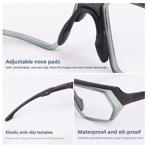 Lunettes de cyclisme intégrées pour myopes, anti-vent et anti-sable, monture complète, pour la course, le football, le badminton, le basketball, sports pour hommes - Product Image 3
