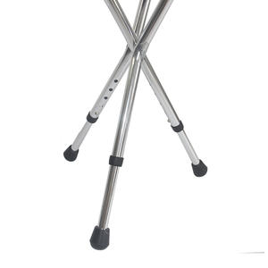 折りたたみ式卸売調整可能ゴムチップ付きアルミ製三脚杖（シート付き） - Product Image 2