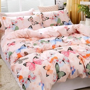 Ensemble de literie en polyester personnalisé avec imprimé <span class=keywords><strong>papillon</strong></span>, ensemble de housse de <span class=keywords><strong>couette</strong></span> trois pièces, fabricants en gros - Product Image 2