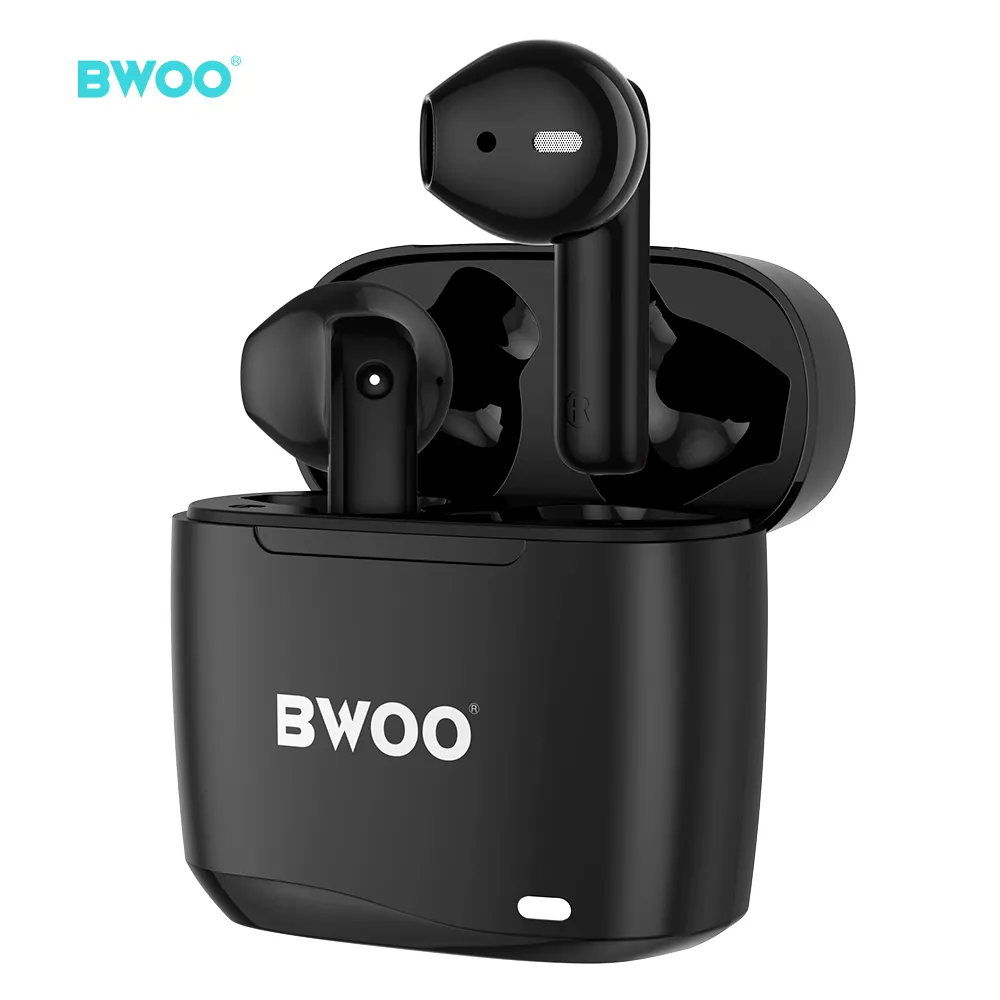 BWOO 2024 새로운 TWS 진정한 무선 스테레오 이어버드 사용자 정의 방수 하이파이 이어폰 헤드폰