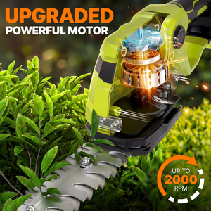 <span class=keywords><strong>Taille</strong></span>-haie électrique sans fil 2-en-1 de qualité industrielle 24V pour jardin et <span class=keywords><strong>haies</strong></span> – <span class=keywords><strong>Mini</strong></span> cisaille à gazon portative - Product Image 3