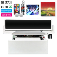 Impresora UV de Cama Plana 6090 de Gran Venta para Fundas de Teléfono, Rompecabezas, Tarjetas de Identificación, Llaveros, Pegatinas Adhesivas con Posicionamiento Visual por Cámara