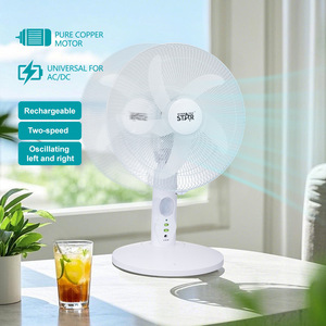 Winningstar 16-inch 13W portable floor <b>fan</b> with LED light, exclusively supplied to cross-border buyers. - Product Image 3