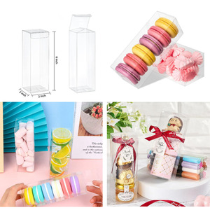 Petites boîtes cadeaux en plastique PET pour bombes au chocolat, macarons, friandises, bonbons, faveurs de mariage, de baby shower et d'anniversaire - Product Image 5