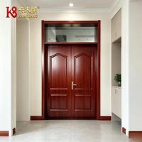 Portes intérieures modernes en bois composite sur mesure, isolation acoustique, cadre réglable, construction durable, école, hôtel