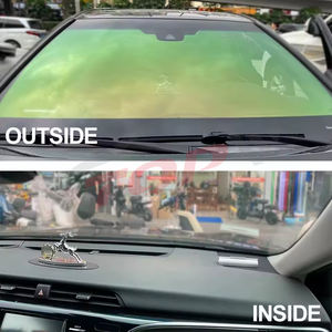 Película de Tinte Camaleón para Automóviles al por Mayor, Color Verde que Cambia a Azul y Morado, Película de Tinte para Ventanas de Automóviles - Product Image 2