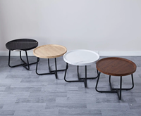 Ensemble de table basse convertible à cadre en métal de style traditionnel pour le stockage de meubles de salon