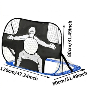 But <span class=keywords><strong>de</strong></span> football multifonctionnel à double usage, pliable et portable, pour l'entraînement en extérieur et les jeux au parc - Product Image 2