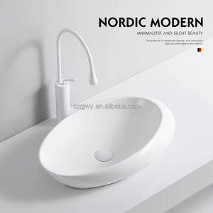 Petit lavabo pour salle de bain, comptoir, balcon, hôtel – Lavabo blanc pour le lavage - Product Image 5