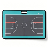 Tableau tactique d'entraîneur de basketball avec poignée, portable, effaçable à sec, pour l'analyse des matchs de basketball