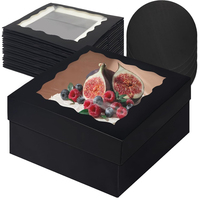 Boîtes en carton gaufrées personnalisées de luxe, écologiques, de qualité alimentaire, portables, auto-érectrices et recyclables pour gâteaux d'anniversaire