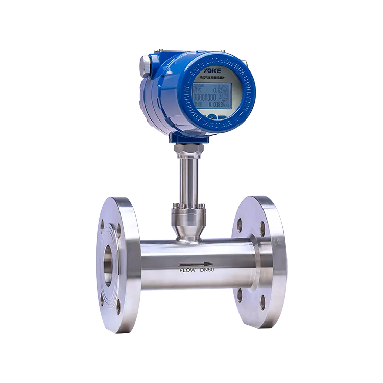 Rs485 Output Gas Mass Flowmeter Sensor Insersi Oksigen Thermal Gas Mass Flow Meter