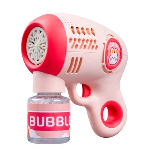 Juguetes para niños 2024 recién llegados pistola de burbujas eléctrica de 12 agujeros máquina de burbujas automática a prueba de fugas con juguetes de burbujas de luz Led - Product Image 1