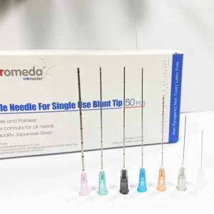 Agulha de mesoterapia fina micro cânula 18g 21g 22g 23g 25g 27g 30g, agulha de ponta romba para preenchimento dérmico, fabricante UNIMASTER - Product Image 4