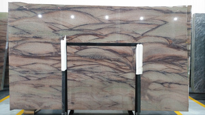 Azulejos de piedra de cuarcita de Colinas rojas de Brasil Natural pulido, losas modernas para encimeras de cocina, Granito de Oasis de mar salvaje Interior - Product Image 4