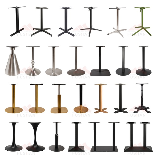 Commercial Furniture Leg Heavy Duty Cast Iron Powder Coated Modern Coffee Table Leg Round Cafe Table Legs for Living Room Hotel
