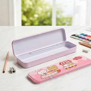 Estuche Escolar de Metal Personalizado, Caja de Almacenamiento para Útiles Escolares, Portalápices Metálico para Estudiantes - Product Image 2