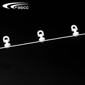 <b>Plastic</b> Drape White S Wave Curtain Hook Glider Runner Hot Sale S Fold Curtain Track Runners - Product Image 6