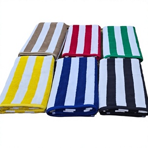 Eco-Friendly Cotton Striped Modern <b>Beach</b> <b>Towels</b> - Product Image 4