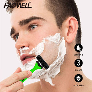 HAOWELL P04302 Afeitadora Desechable de Tres Cuchillas, Maquinilla de Afeitar de Goma de Plástico con Lubricante <span class=keywords><strong>AMAZON</strong></span> <span class=keywords><strong>para</strong></span> <span class=keywords><strong>Hombre</strong></span> y Mujer - Product Image 3