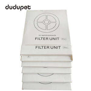 Dudupet – unité filtrante pour distributeur d'eau pour animaux de compagnie, paquet de 6, rond, blanc, facile à nettoyer, pour chiens et chats - Product Image 2
