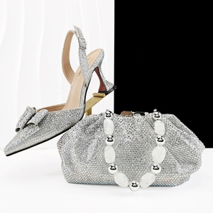 Conjuntos <span class=keywords><strong>de</strong></span> <span class=keywords><strong>zapatos</strong></span> y bolsos italianos <span class=keywords><strong>de</strong></span> cuero genuino para <span class=keywords><strong>fiesta</strong></span> nigeriana verde oliva para vestido <span class=keywords><strong>de</strong></span> novia <span class=keywords><strong>de</strong></span> mujer - Product Image 2