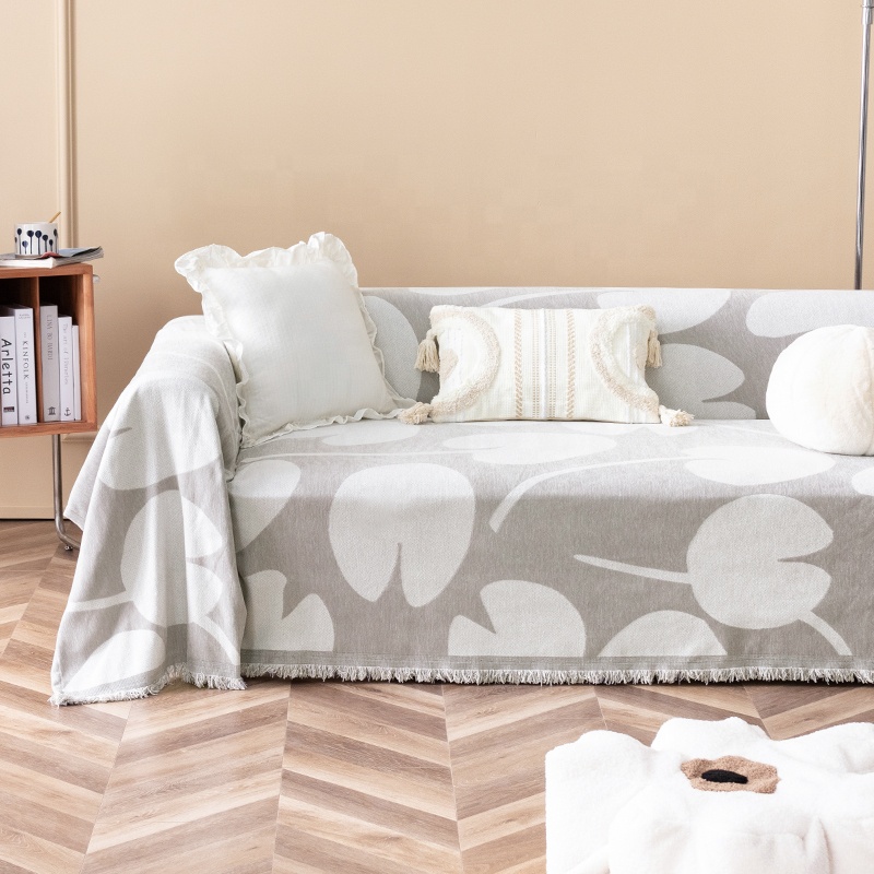 Декоративный белый цветок, двусторонний моющийся чехол для дивана 2022, Новое поступление, трендовый продукт, современный базовый домашний трехместный диван