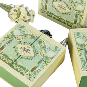 Caja de Regalo de Perfume de Lujo de Alta Gama con Papel Artístico y Acabado Laminado, Caja Rígida Reciclable para el Cumpleaños de tu Novia - Product Image 1