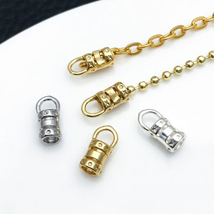 ตัวล็อกสร้อยคอแบบสากลชุบทองแดง ชุบทอง ชุบเงิน สำหรับทำจี้ DIY อุปกรณ์ตกแต่งเครื่องประดับ ขนาดกลาง - Product Image 4