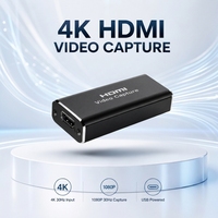 Caméra USB 3.0 4K de haute qualité Hardrock pour la capture vidéo, 1080P 30Hz pour le gaming, le streaming en direct, les ordinateurs portables et l'enseignement