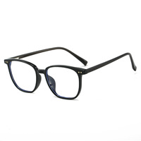 Lunettes anti-lumière bleue classiques, simples et tendance, à monture carrée, motif animalier, verres transparents, monture optique TR90