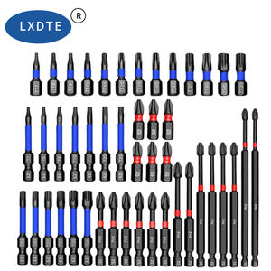 طقم 13 أو 25 أو 50 أو T7-T40 بت بغطاء مطاطي أسود ، أدوات يدوية سداسية - Product Image 1