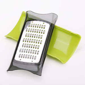 Rallador de queso premium, utensilios de cocina, herramienta multiusos para cítricos, jengibre, chocolate, con cubierta protectora de silicona - Product Image 4