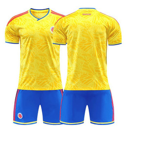 Maillot de <span class=keywords><strong>football</strong></span> domicile Équipe nationale de Colombie 2026 en gros – James 10, Diaz 7 – Adulte unisexe, toutes saisons, polyester, manches courtes - Product Image 5