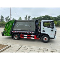 Camion de collecte des déchets municipaux 4x2, camion compacteur de déchets, camion de collecte des ordures lourdes pour le nettoyage urbain
