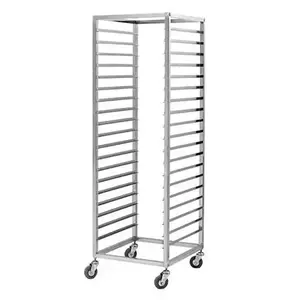 Size Customized Stainless Steel Food Trolley Beverage Dessert Bakery Racks 15 16 Layers Cooling Drying Tray Rack Bread Trolley