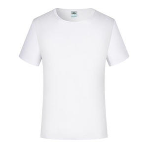 Venta caliente personalizada 150gsm 100% Camiseta de algodón de alta calidad en blanco deportes camiseta lisa actividad publicitaria camiseta blanca - Product Image 2