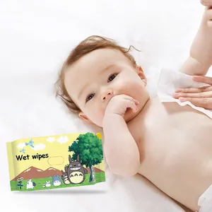 Oem production manufacture of logo hand mouth fart economical and affordable big bag of baby clean wet wipes