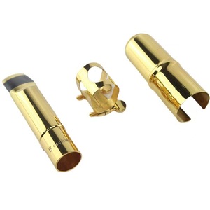 Embout <span class=keywords><strong>de</strong></span> saxophone alto en métal plaqué or, design haute performance pour un son et une projection améliorés, pour les performances live - Product Image 6