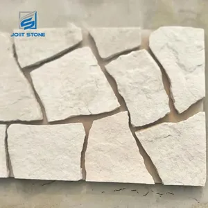 Beyaz mika şist doğal taş kaplama gerçek beyaz gevşek taş duvar