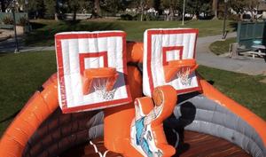 Deportes al aire libre de doble carril de baloncesto inflable Slam <span class=keywords><strong>Dunk</strong></span> Challenge inflable Slam Jam juego de baloncesto - Product Image 3