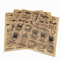 Papier ciré de qualité alimentaire, logo personnalisé, résistant à la graisse, papier d'emballage pour hamburgers en PE ciré
