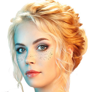 Metallic Freckle Face <b>Tattoo</b> Sticker Gold Silver Rose Gold Waterproof Temporary Makeup Patch for Party Festival Use - Product Image 3