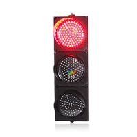 Feu de signalisation routière LED de 300 mm avec télécommande sans fil, feu stop pour passage piétonnier