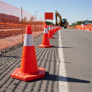 50 cm Single Reflective PVC Traffic Cone Weightless PE Material <b>Safety</b> Barrier for <b>Roadway</b> for <b>Roadway</b> <b>Safety</b> - Product Image 3