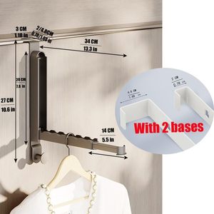 Stendibiancheria portabiancheria pieghevole <span class=keywords><strong>portatile</strong></span> da viaggio sopra la porta ganci <span class=keywords><strong>appendiabiti</strong></span> per stendere pesante stendino per abiti da cappotto - Product Image 3