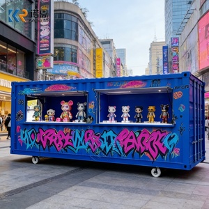 Conteneur modulaire de 20 pieds pour bar-restaurant, café préfabriqué, boutique en acier, conteneur maritime modifié à <span class=keywords><strong>vendre</strong></span> - Product Image 1