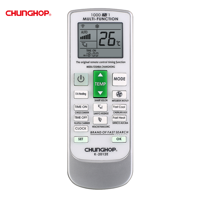 15 Keys Ir Universal Air Conditioner Remote Control Codes 1000 in 1 Multi Function Universal A/c Remote